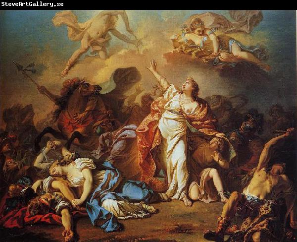 Jacques-Louis David Diana and Apollo Piercing Niobe s Children with their Arrows